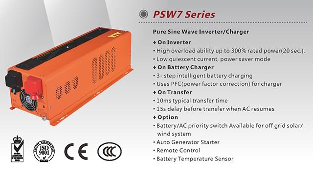  PSW7 Series Pure Sine Wave Inverter Charger